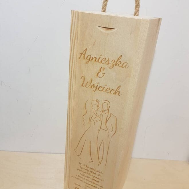 Personalizowana skrzynka na alkohol prezent z okazji Rocznicy Ślubu