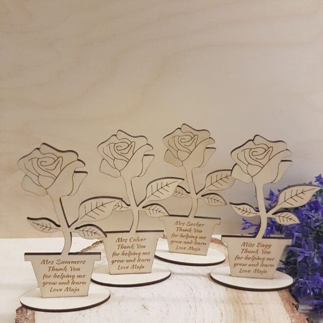 roza kwiat dla nauczyciela thank you for helping me grow and learn