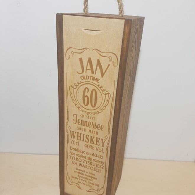 PERSONALIZOWANA SKRZYNKA NA ALKOHOL "WHISKY"