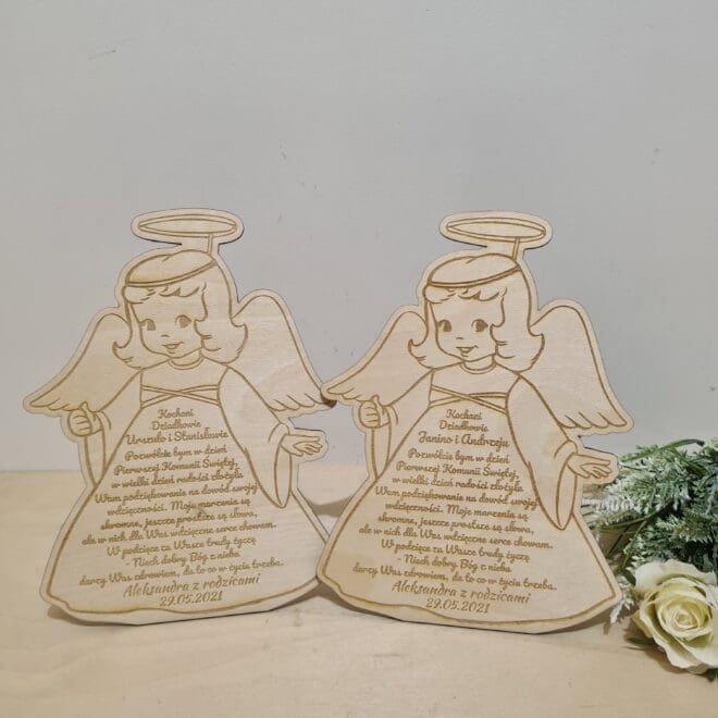 Komunia podziekowania dla dziadkow aniolek