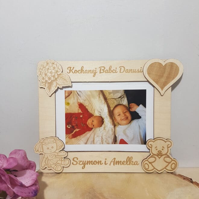 RAMKA NA ZDJĘCIE DLA BABCI, DZIADKA, DZIADKÓW wzór 2