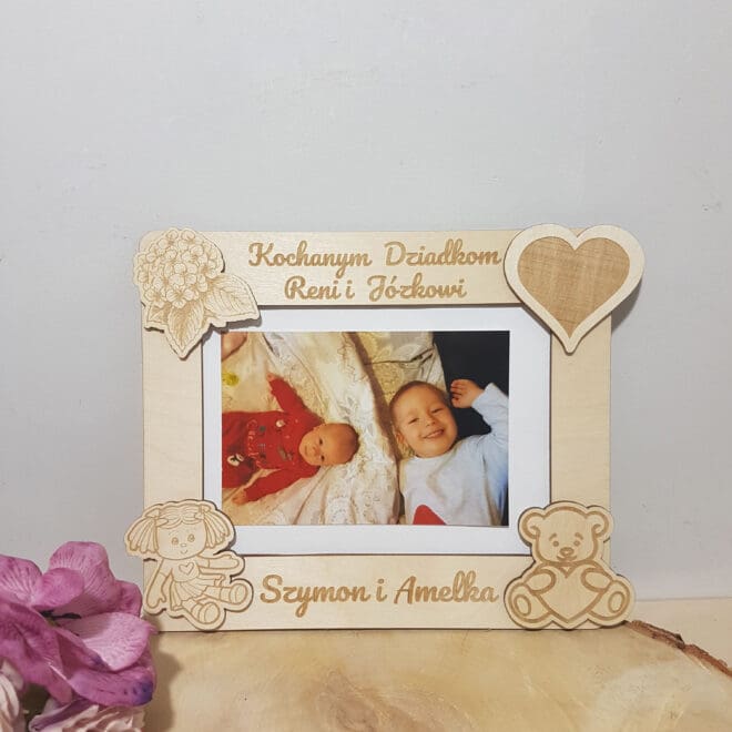 RAMKA NA ZDJĘCIE DLA BABCI, DZIADKA, DZIADKÓW wzór 2