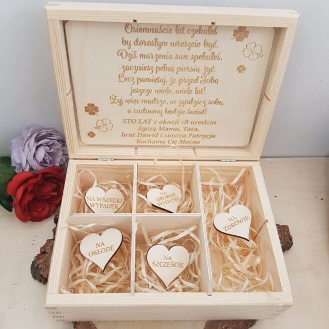 szkatulka na 18 urodziny