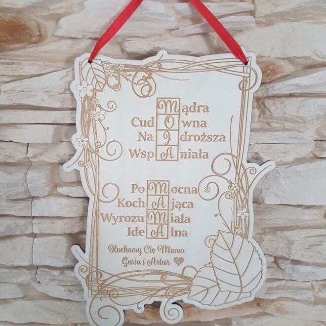 GRAWEROWANA TABLICZKA MOJA MAMA