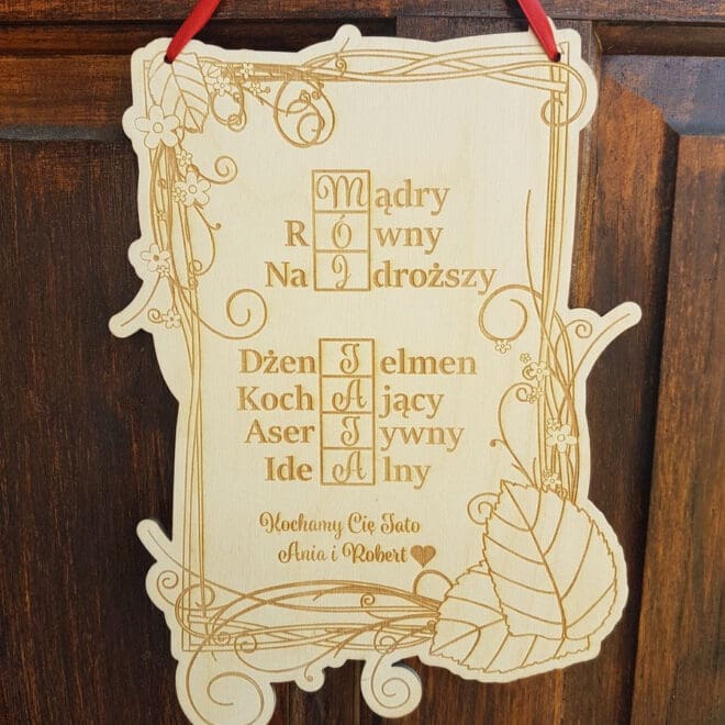 GRAWEROWANA TABLICZKA OZDOBNA MÓJ TATA