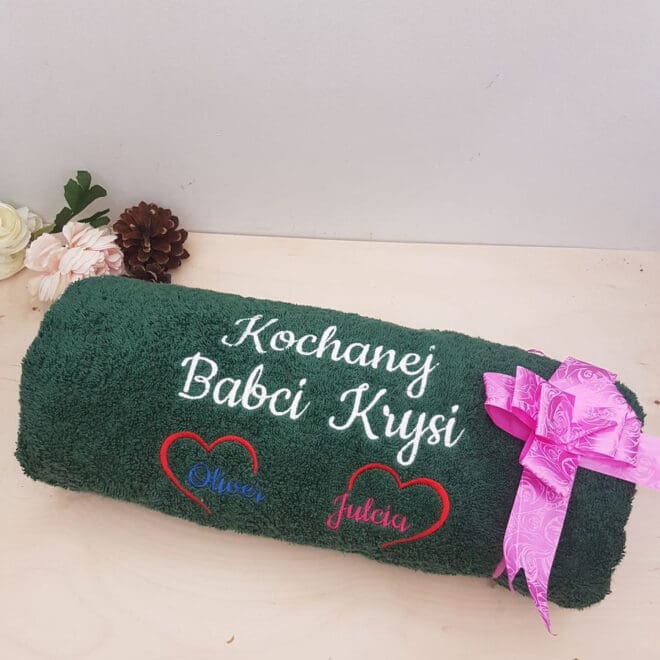 ręcznik z haftem dla Babci