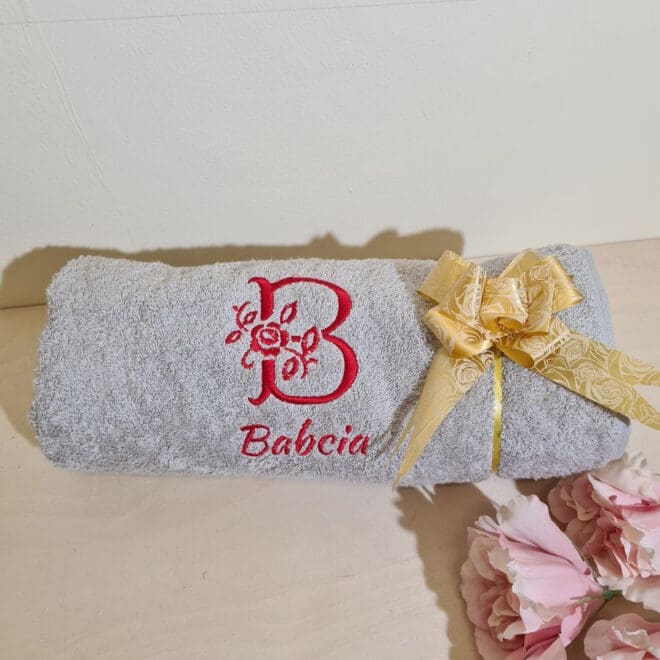 ręcznik z haftem dla Babci