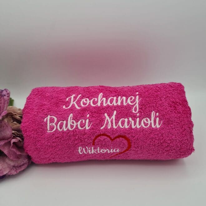 ręcznik z haftem dla Babci