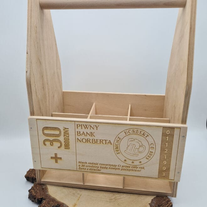 NOSIDEŁKO NA PIWO Z GRAWEREM "PIWNY BANK"