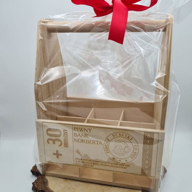 NOSIDEŁKO NA PIWO Z GRAWEREM "PIWNY BANK"