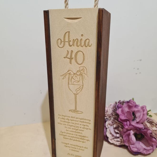 PERSONALIZOWANA SKRZYNKA NA ALKOHOL "TA OKAZJA JEST RAZ W ŻYCIU"