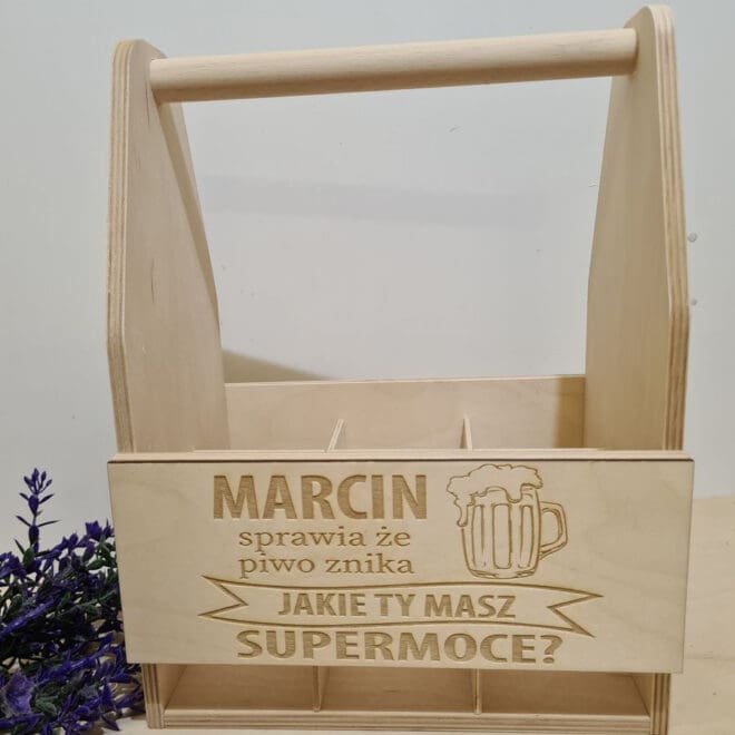 NOSIDEŁKO NA PIWO Z GRAWEREM "SUPERMOCE"