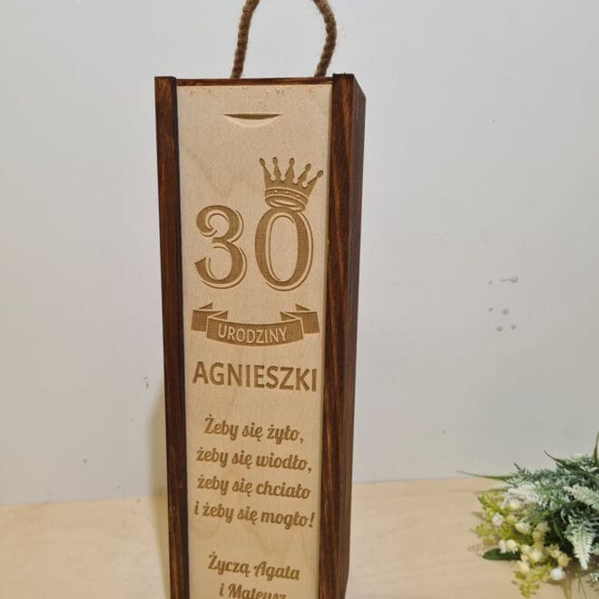 PERSONALIZOWANA SKRZYNKA NA ALKOHOL "Żeby się żyło..."