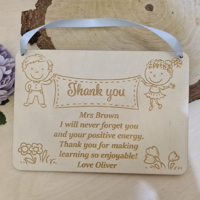 Grawerowana tabliczka, prezent dla nauczyciela