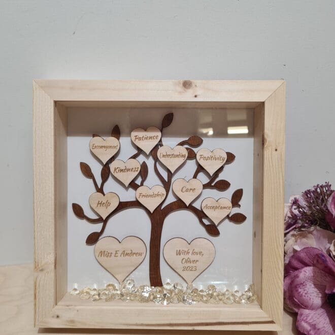 RAMKA Z DRZEWEM PODZIĘKOWANIE DLA NAUCZYCIELA/SZKOŁY