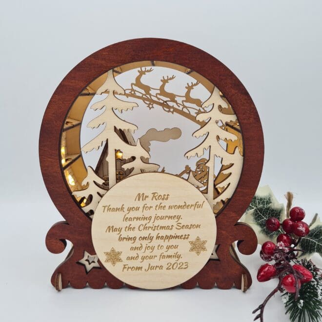 kula bożonarodzeniowa dekoracja z dedykacja