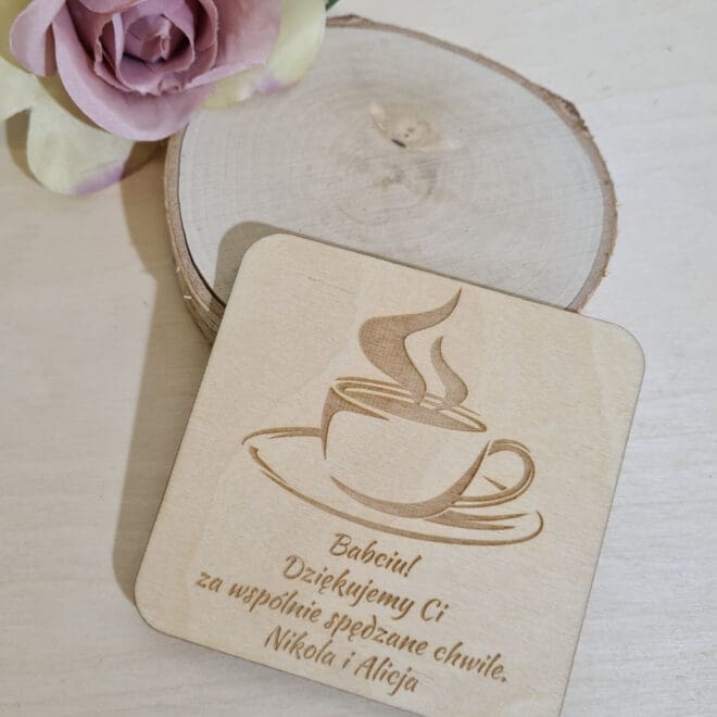 PODKŁADKA POD KUBEK DLA BABCI I DZIADKA