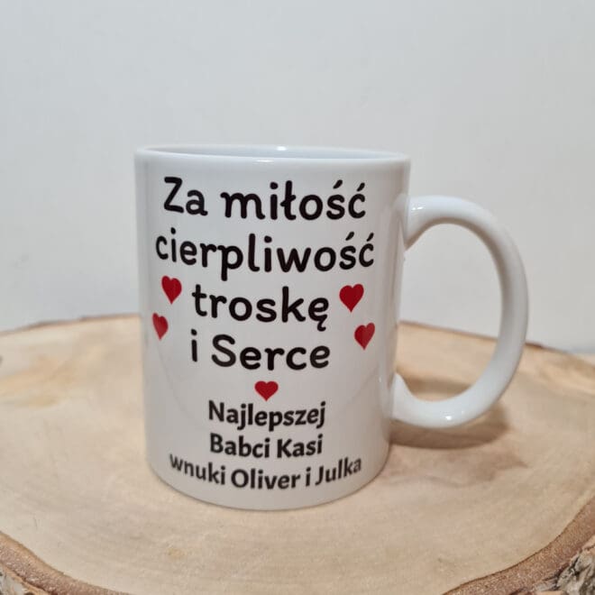 KUBEK DLA BABCI PERSONALIZOWANY