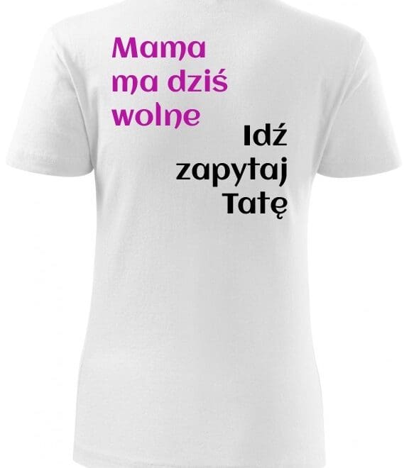 Koszulka damska z nadrukiem - SUPER MAMA