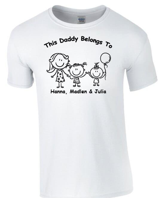 Koszulka dla Taty z nadrukiem - This Daddy Belongs To