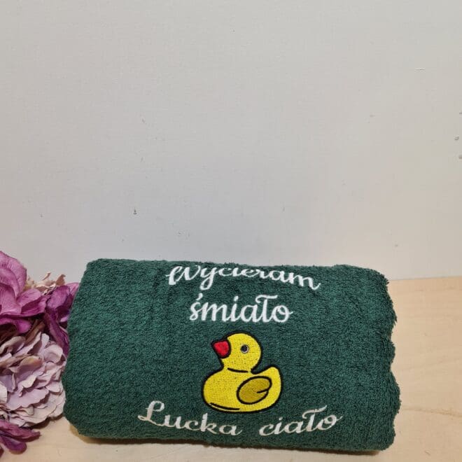 Ręcznik z haftem "KACZKA"