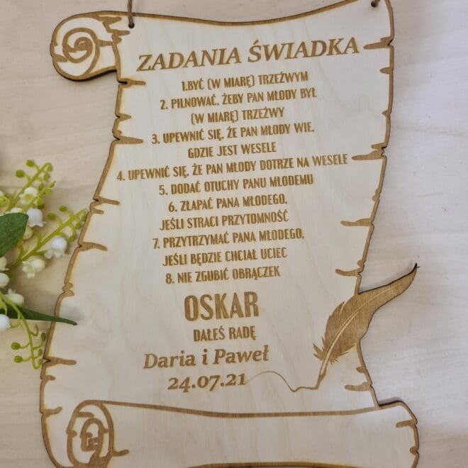 CERTYFIKAT świadka - Zadania Świadka