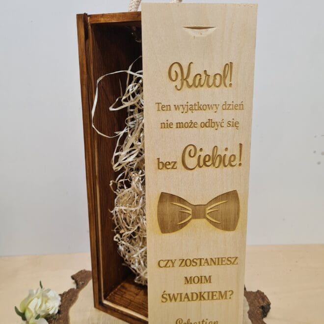 SKRZYNKA NA ALKOHOL CZY ZOSTANIESZ MOIM ŚWIADKIEM