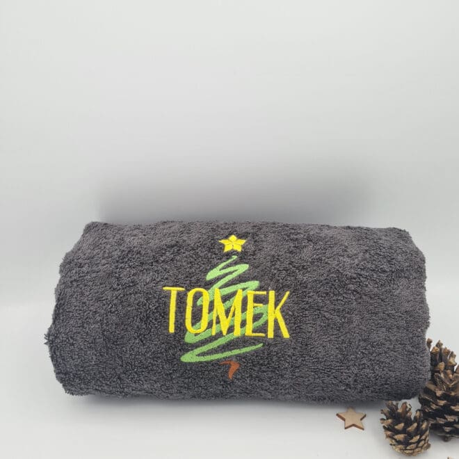 RĘCZNIK Z HAFTEM ŚWIĄTECZNY "Choinka" Prezent na Święta