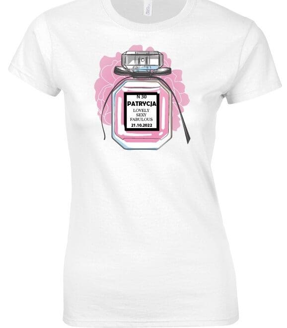 Koszulka damska z nadrukiem "LOVE SEXY FABIOULOUS"