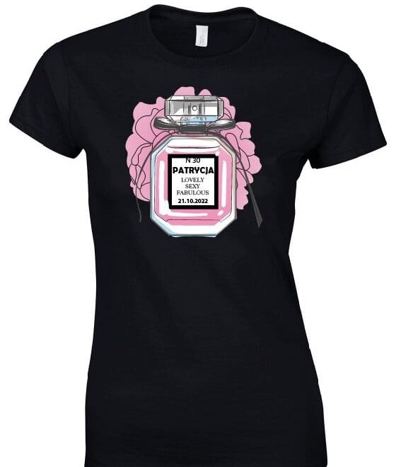 Koszulka damska z nadrukiem "LOVE SEXY FABIOULOUS"