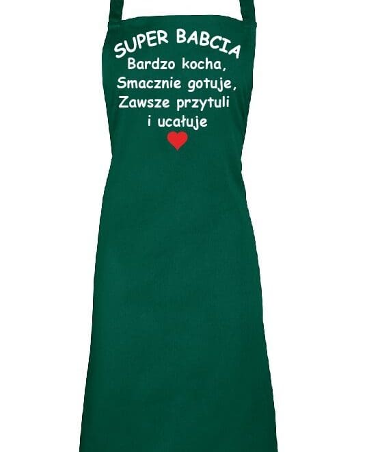 FARTUCH KUCHENNY DLA BABCI "SUPER BABCIA"