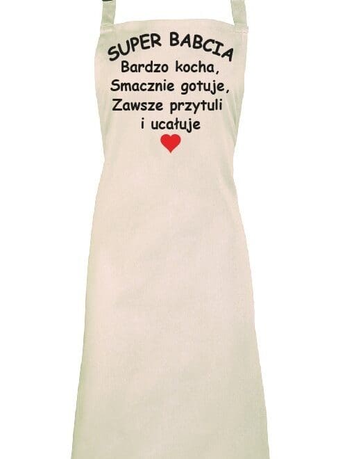 FARTUCH KUCHENNY DLA BABCI "SUPER BABCIA"