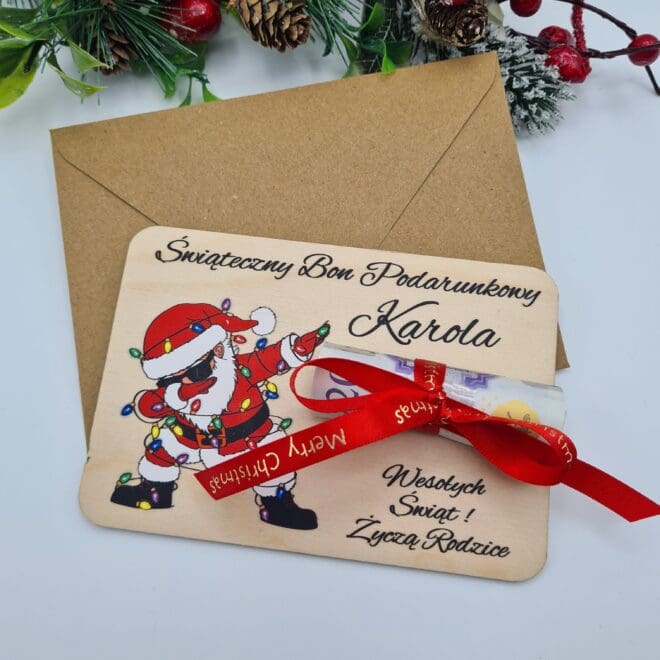 Swiateczny bon podarunkowy