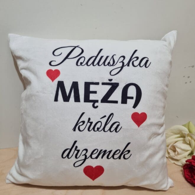 Poduszka z Twoim tekstem- Na Walentynki
