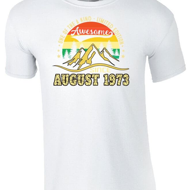 Koszulka męska z nadrukiem na urodziny - One of the a kind - Góry