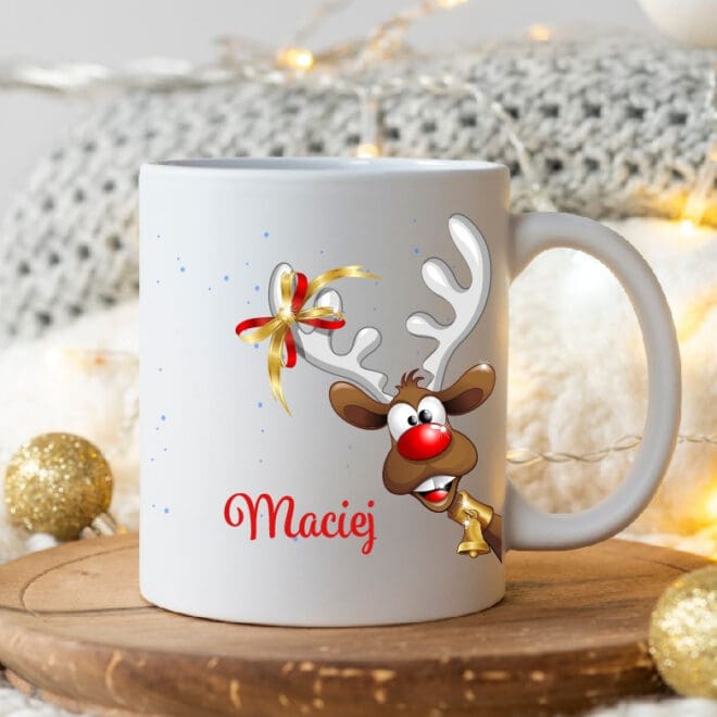 Świąteczny kubek z imieniem