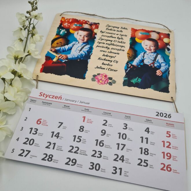 kalendarz dla babci i dziadka