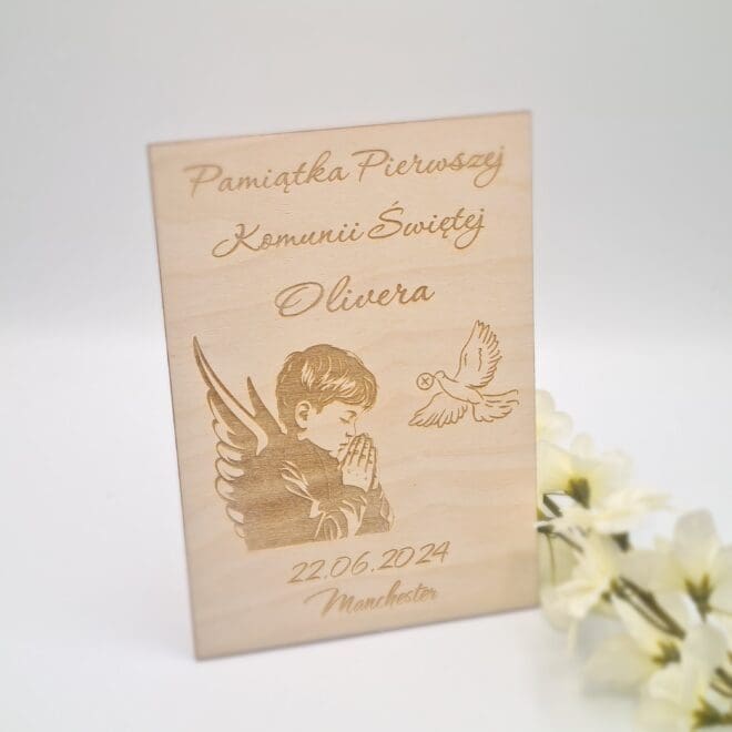Pamiątka Pierwszej Komunii Świętej Chlopiec