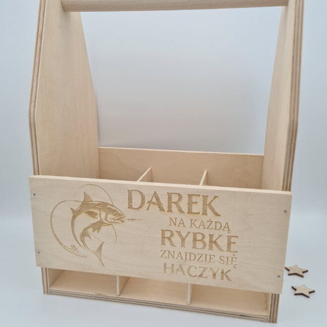 nosidelko na piwo dla wedkarza