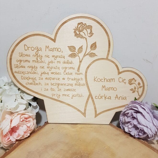 serce z garwerem prezent z okazji dnia matki