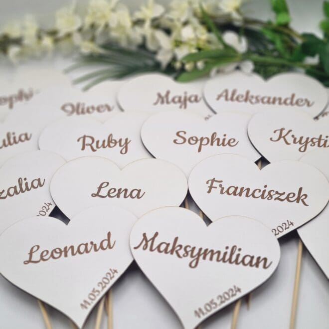 Dekoracja Komunijna Kościoła Serce z imieniem