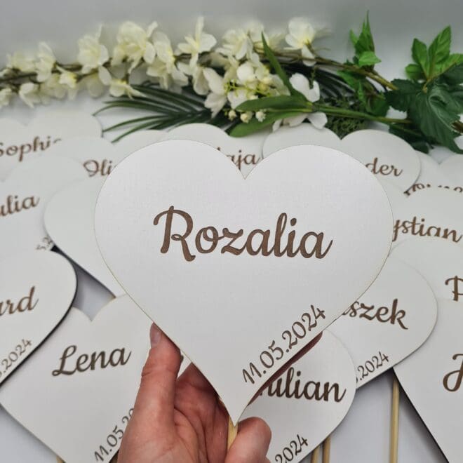 Dekoracja Komunijna Kościoła Serce z imieniem