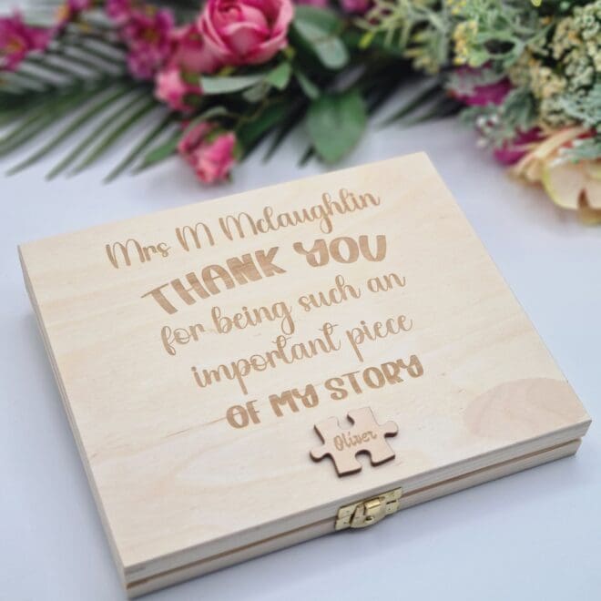 Pudełko na czekoladki Merci dla Nauczyciela - Thank you