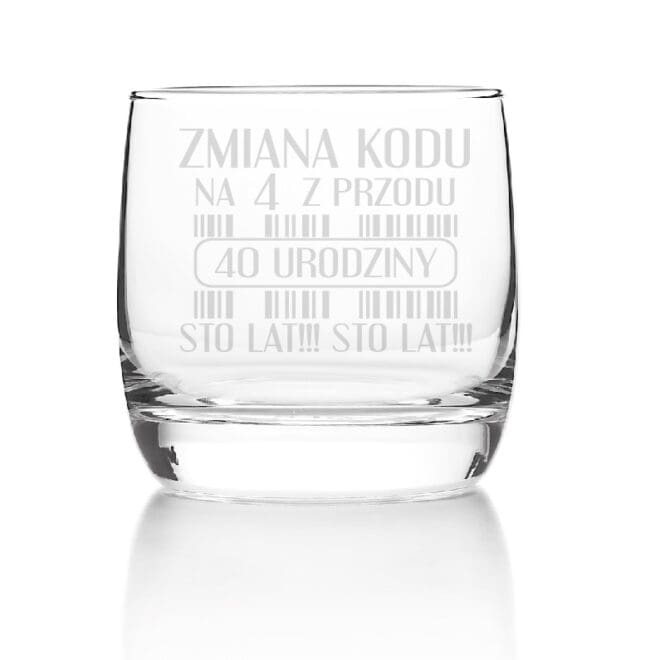 Personalizowana szklanka "Zmiana kodu"