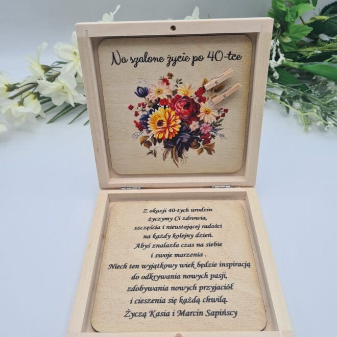 pudełko na pieniądze prezent na urodziny