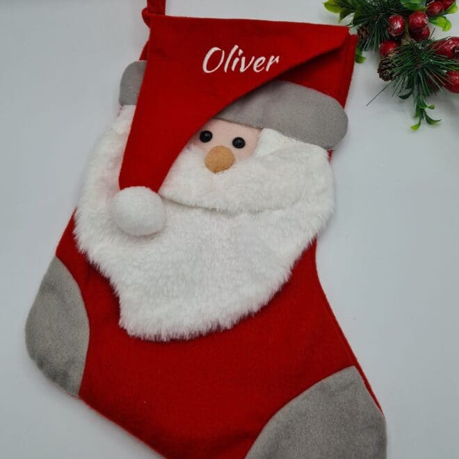 personalizowana skarpetka świąteczna z imieniem