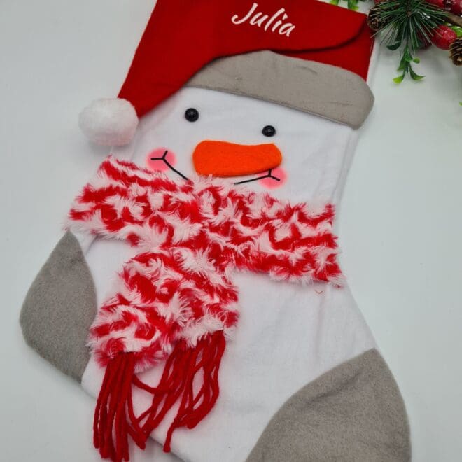 personalizowana skarpetka świąteczna z imieniem