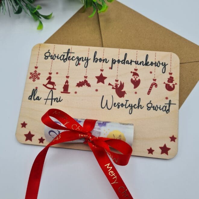 swiateczny bon podarunkowy prezent na święta