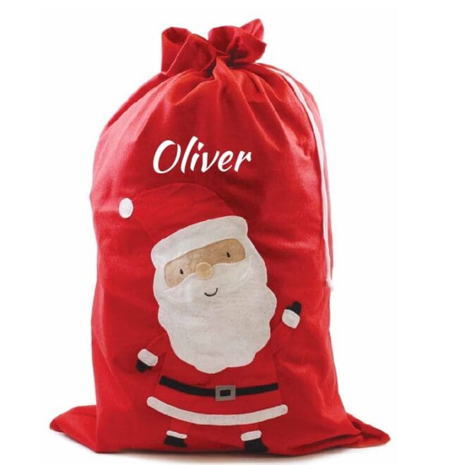 worek swiateczny na prezenty z imieniem