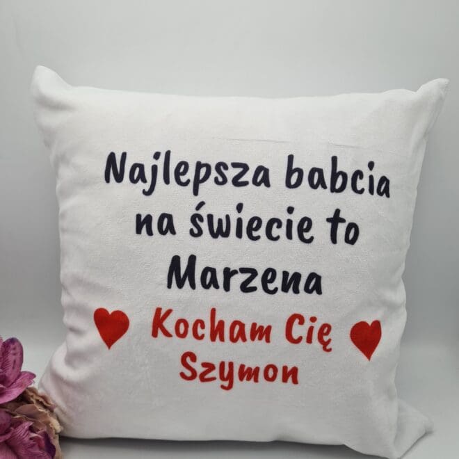 Poduszka dla Babci z Dowolnym Tekstem